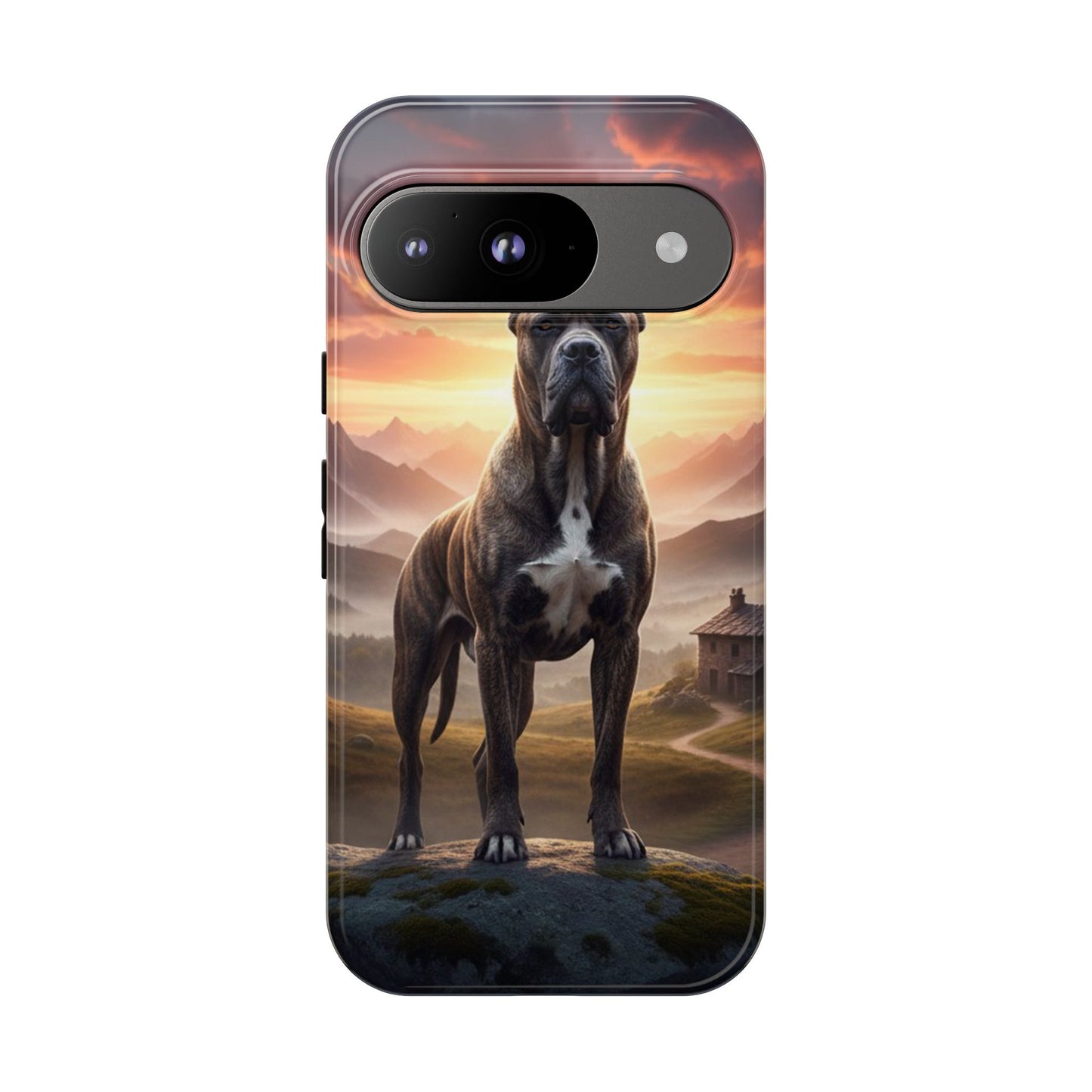 Cane Corso Phone Case – Guard Dog Sunset Tough Case (iPhone, Samsung, Pixel) | Dog Lover Gift