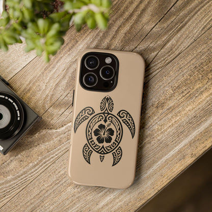 Polynesian Turtle Phone Case | Hawaiian Beach Tough Cover