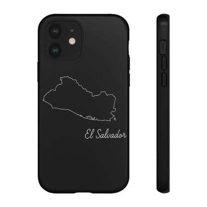 El Salvador Outline Phone Case – Minimal Country Map Tough Case (iPhone, Samsung, Pixel)