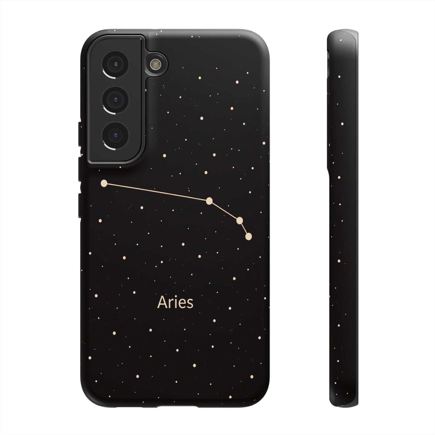 Aries Zodiac Constellation Phone Case – Luxe Gold Celestial Cover