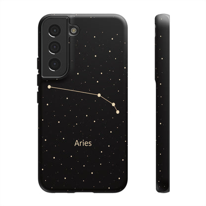 Aries Zodiac Constellation Phone Case – Luxe Gold Celestial Cover