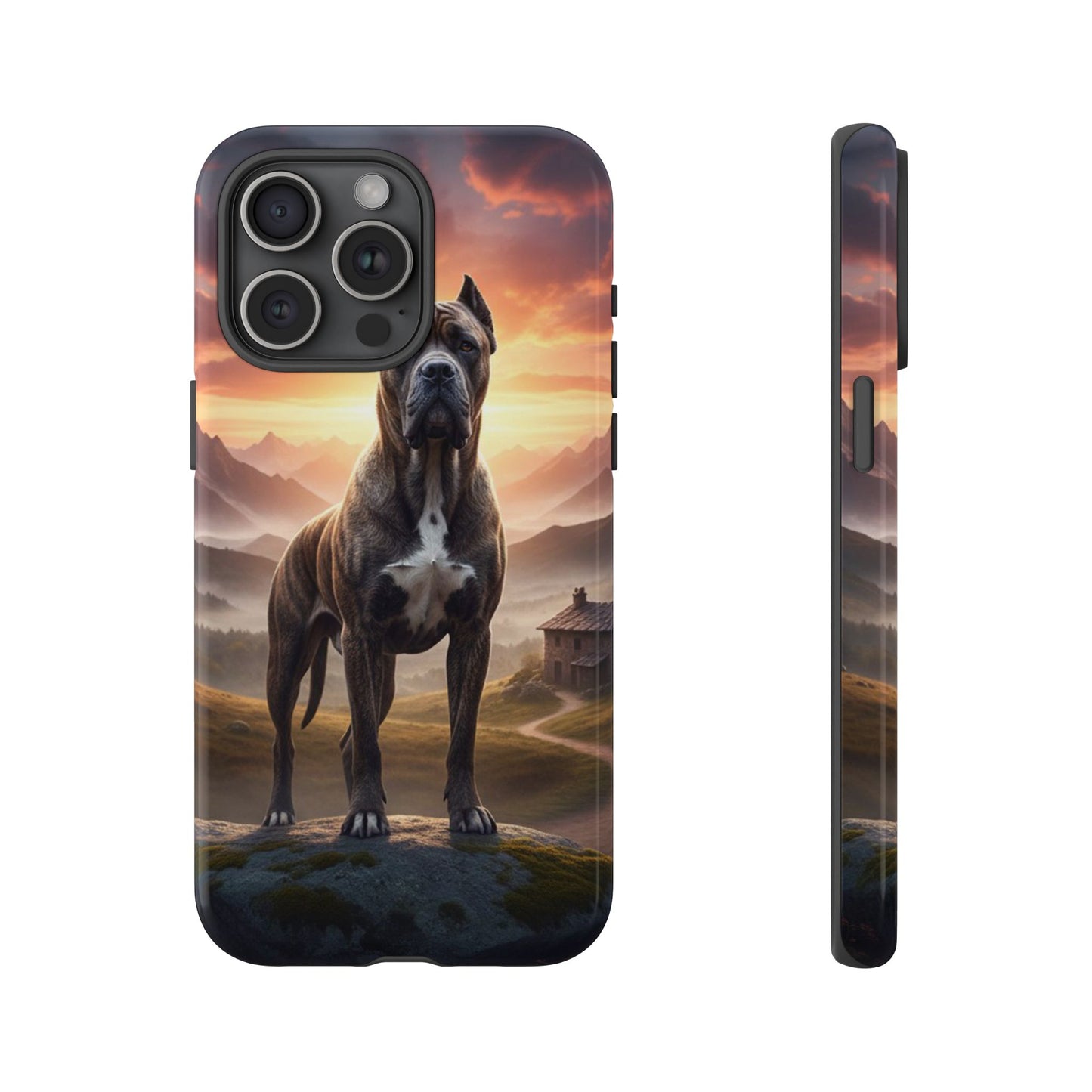 Cane Corso Phone Case – Guard Dog Sunset Tough Case (iPhone, Samsung, Pixel) | Dog Lover Gift