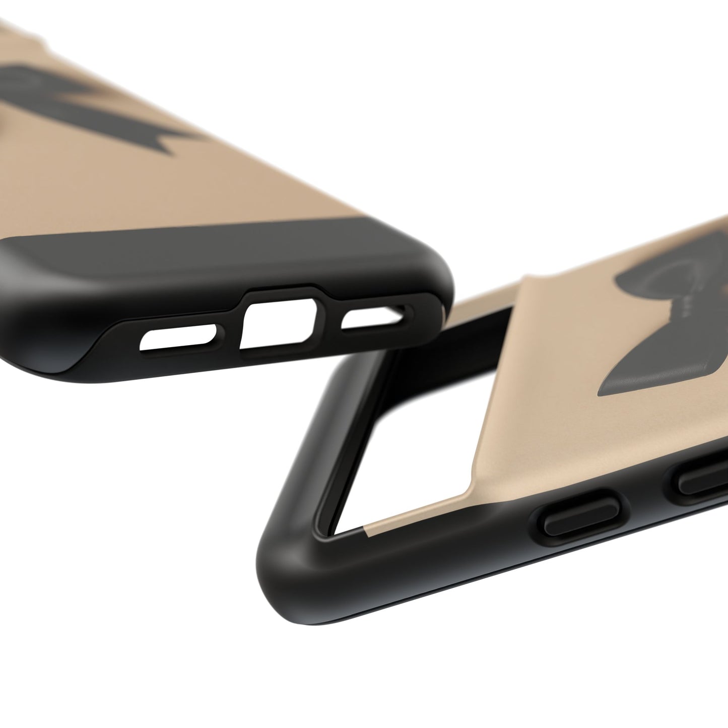 Black Bow Phone Case | Elegant Coquette Bow Design | Chic Neutral Tough Case for iPhone & Samsung