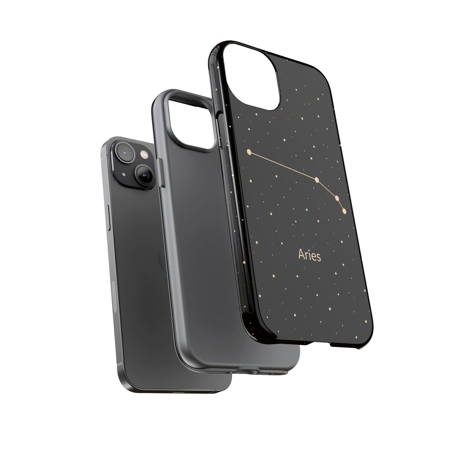 Aries Zodiac Constellation Phone Case – Luxe Gold Celestial Cover