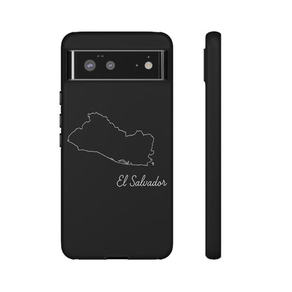 El Salvador Outline Phone Case – Minimal Country Map Tough Case (iPhone, Samsung, Pixel)