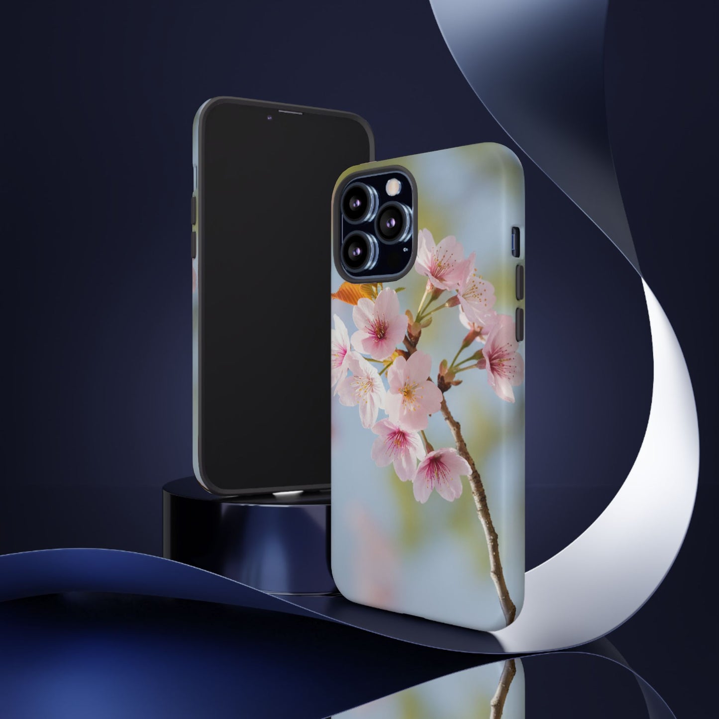 Cherry Blossom Phone Case – Pink Floral Tough Case (iPhone, Samsung Galaxy, Pixel)