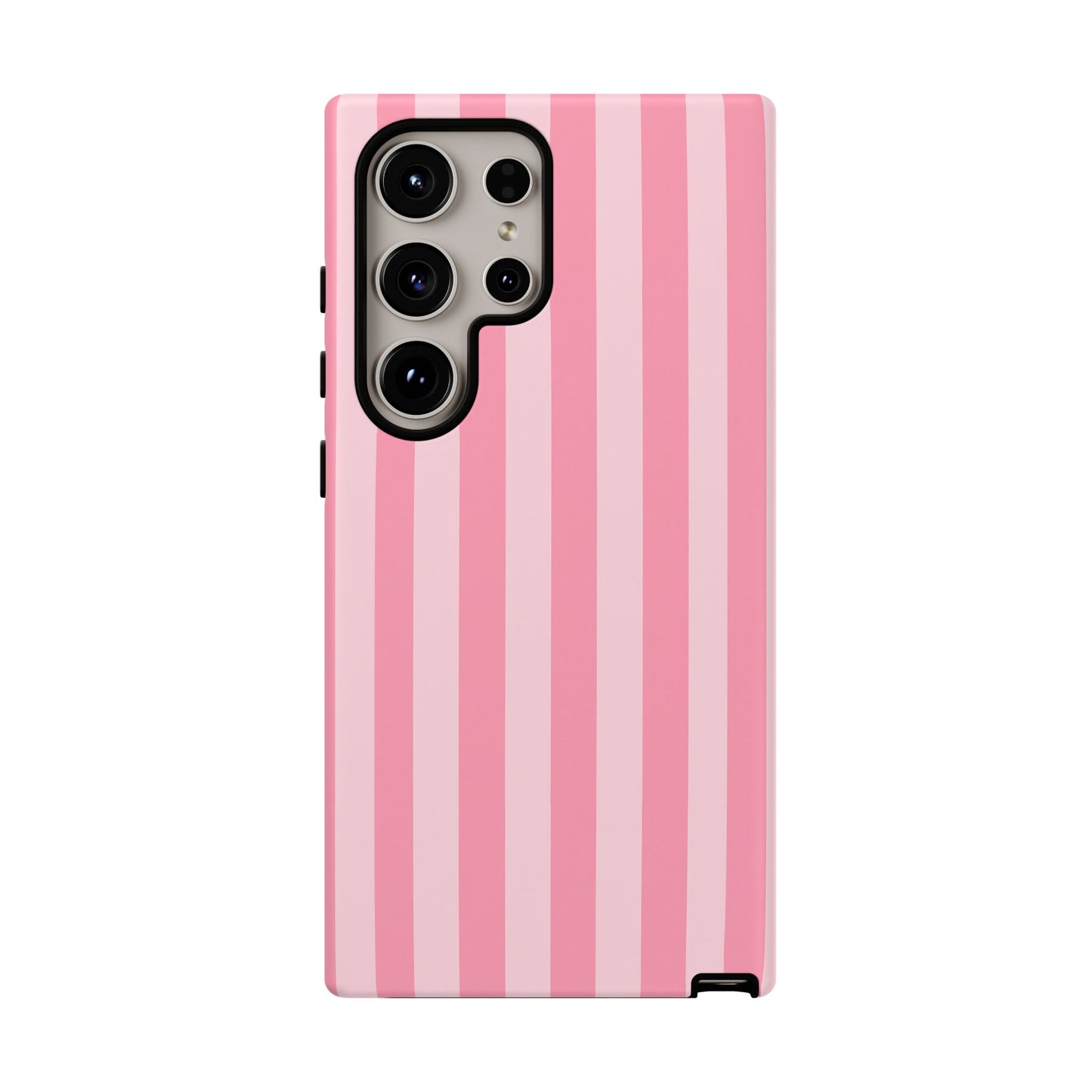 Pink Stripe Phone Case – Pastel Coquette Aesthetic Tough Protective Case