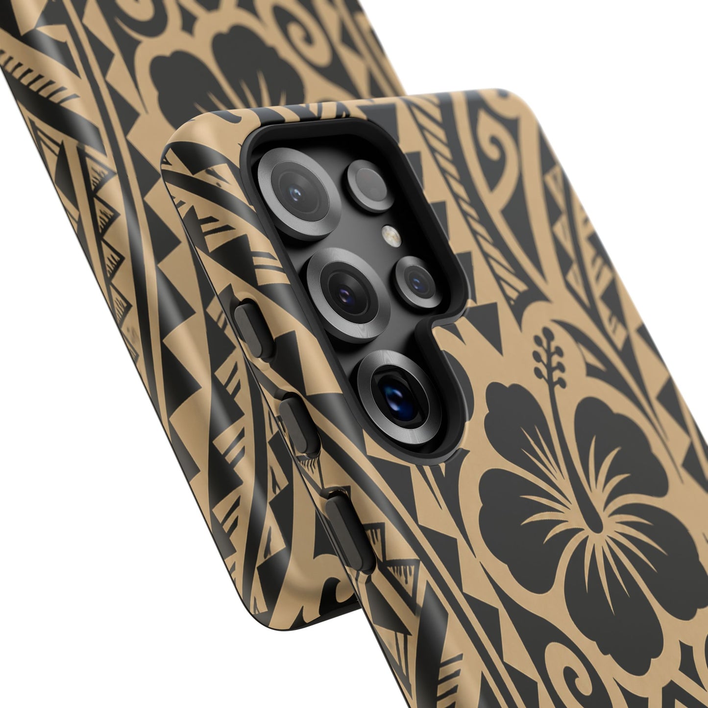 Polynesian Tribal Hawaiin Hibiscus Phone Case for iPhone Samsung Galaxy