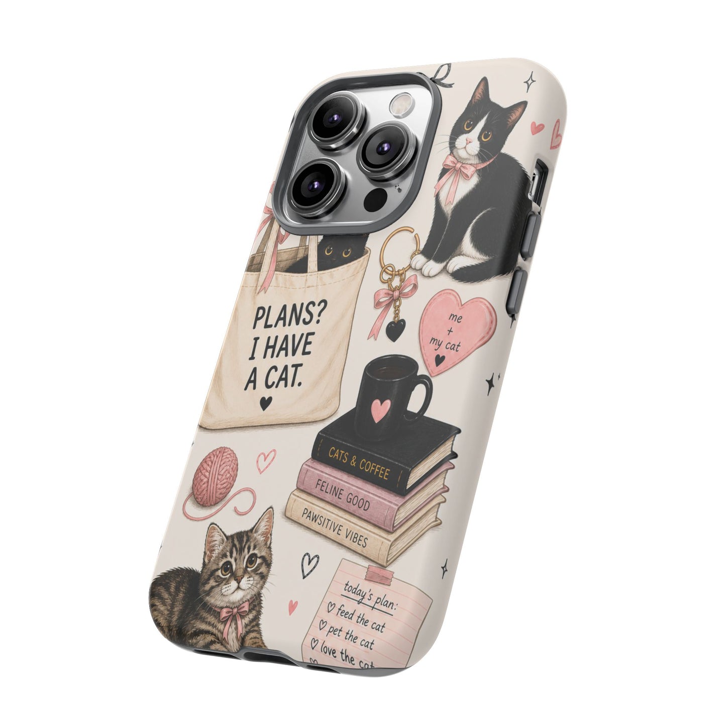 Cat Lover Phone Case | Plans? I Have A Cat Cute Aesthetic Cover