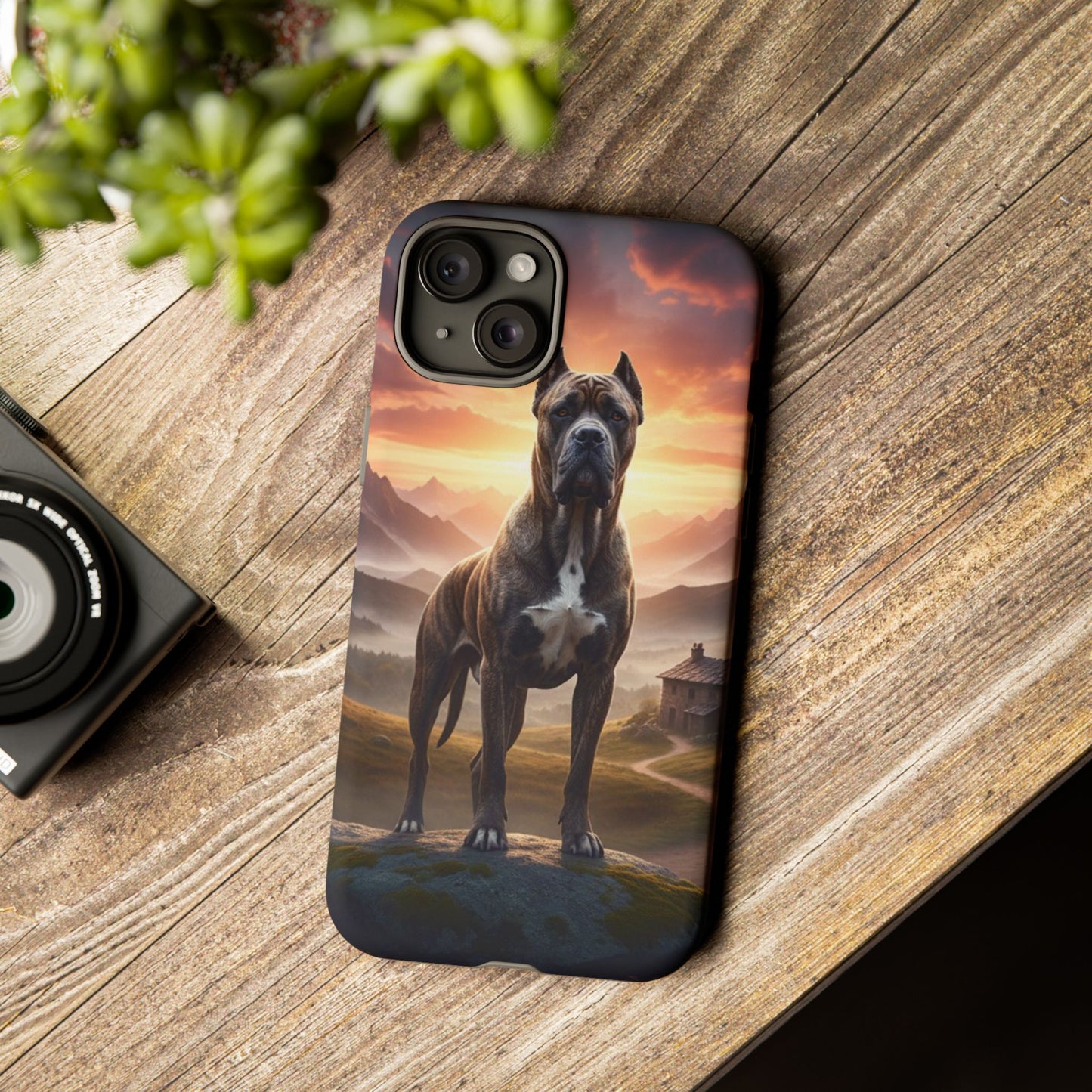 Cane Corso Phone Case – Guard Dog Sunset Tough Case (iPhone, Samsung, Pixel) | Dog Lover Gift