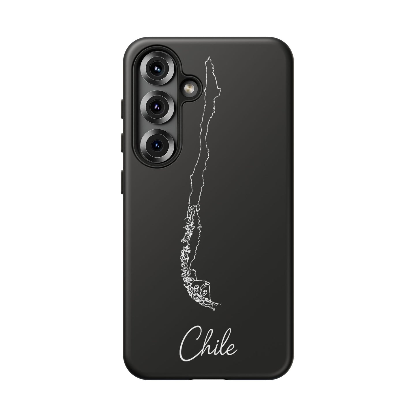 Chile Outline Phone Case – Minimal Country Map Tough Case (iPhone, Samsung, Pixel)