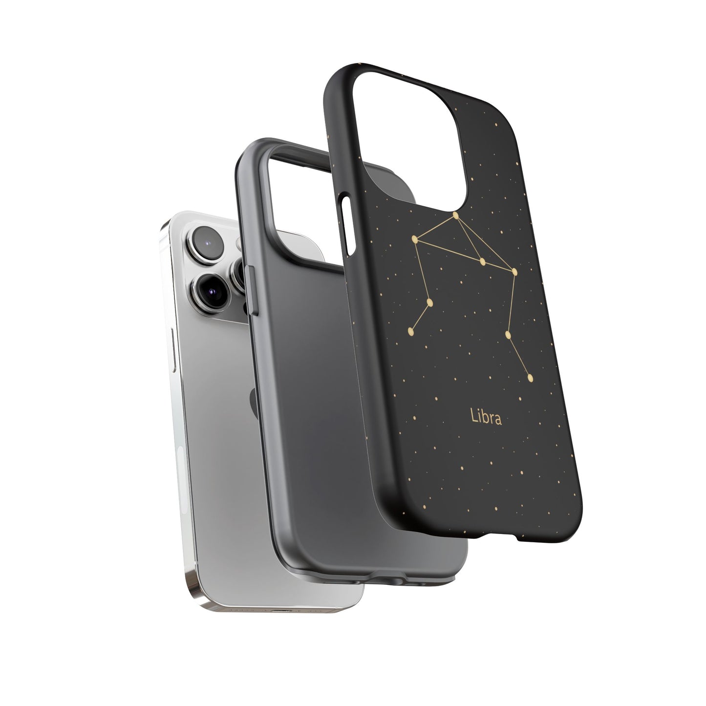 Libra Zodiac Constellation Phone Case – Luxe Gold Celestial Cover