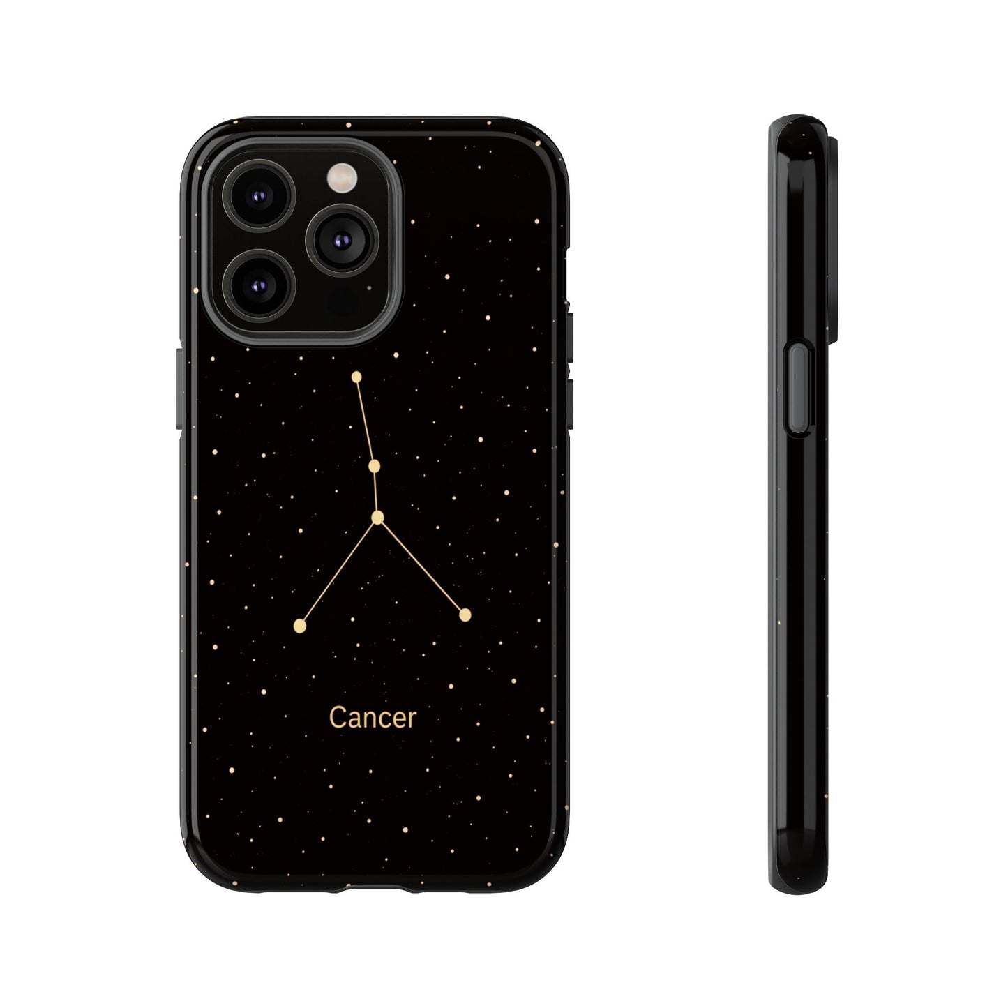 Cancer Zodiac Constellation Phone Case – Luxe Gold Celestial Cover