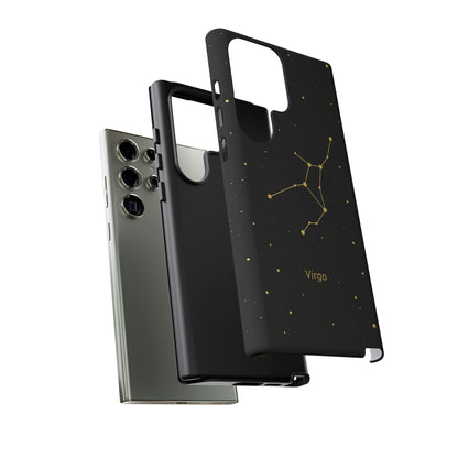 Virgo Zodiac Constellation Phone Case – Luxe Gold Celestial Cover