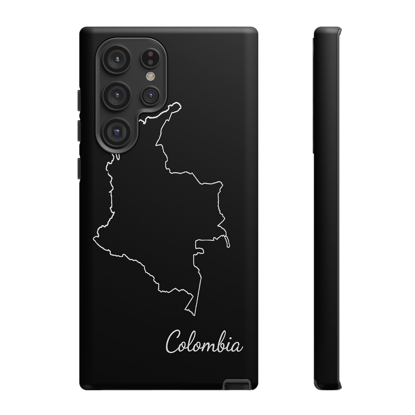 Colombia Outline Phone Case – Minimal Country Map Tough Case (iPhone, Samsung, Pixel)