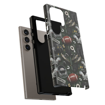 Football Pattern Phone Case – Sports Fan Tough Protective Game Day Case