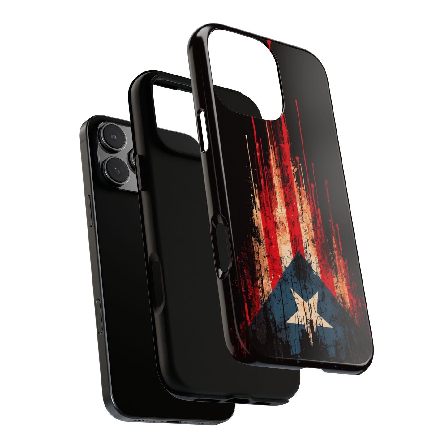 Puerto Rico Flag Phone Case | Distressed Puerto Rican Flag Tough Case | Boricua Pride Protective iPhone Samsung Cover