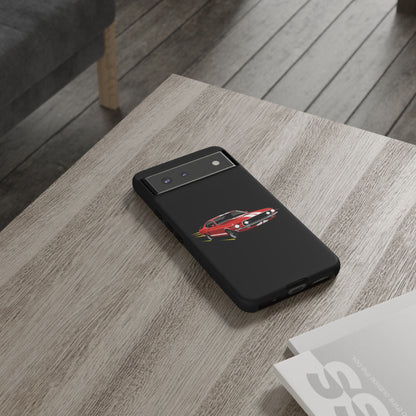Red Muscle Car Phone Case – Classic Car Racing Tough Protective Case