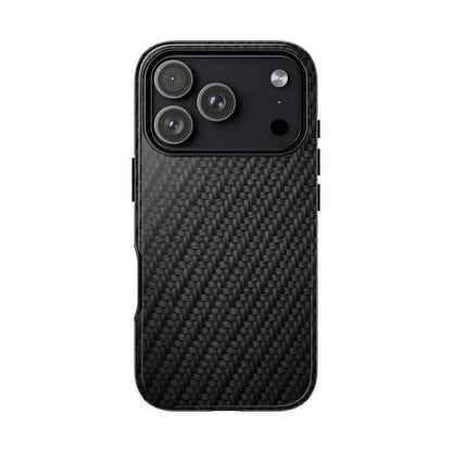 Carbon Fiber Inspired Phone Case – Rugged Slim Protective Tech Case for iPhone & Samsung