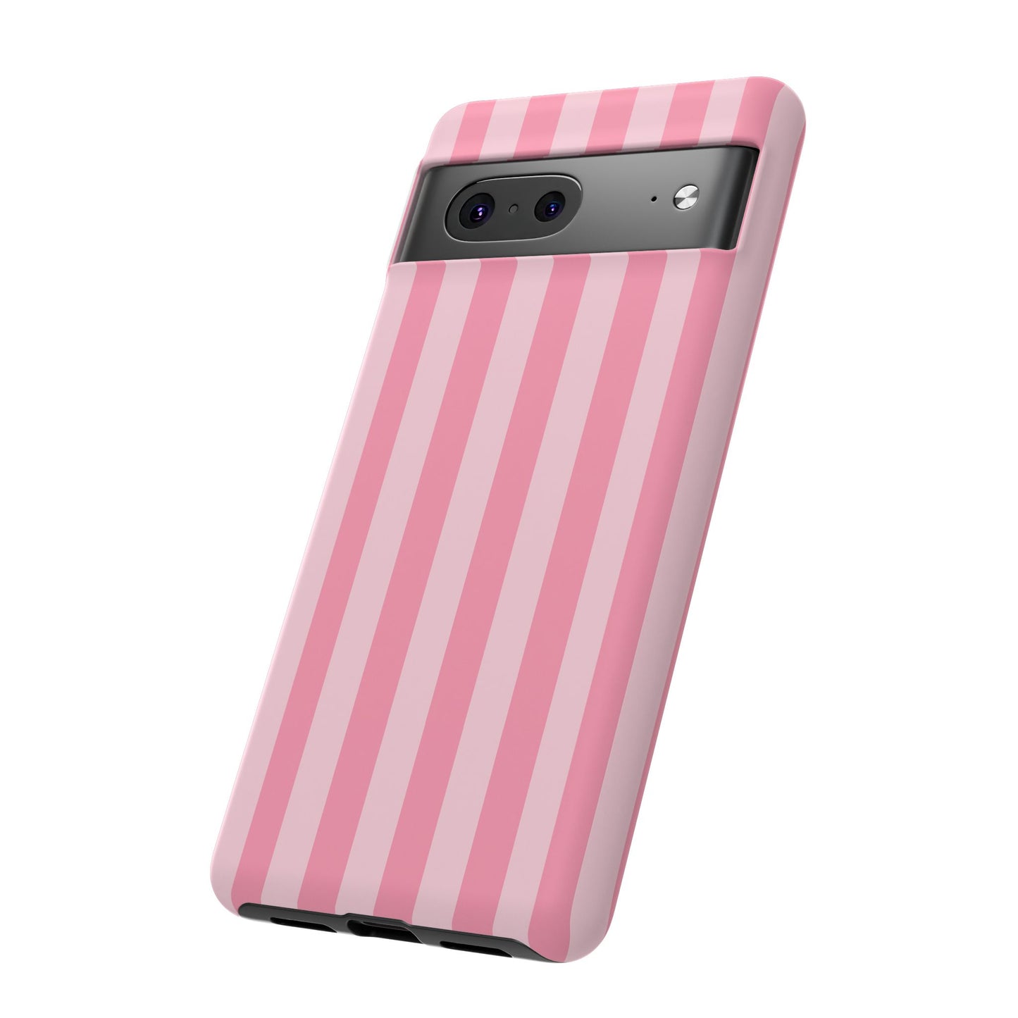 Pink Vertical Stripe Phone Case | Minimal Pastel Stripes Tough Case