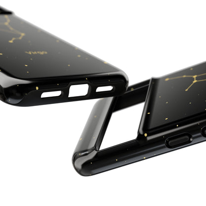 Virgo Zodiac Constellation Phone Case – Luxe Gold Celestial Cover