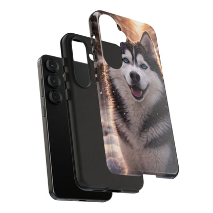 Siberian Husky Tough Phone Case | Blue Eyes Dog Cover Protective iPhone Case