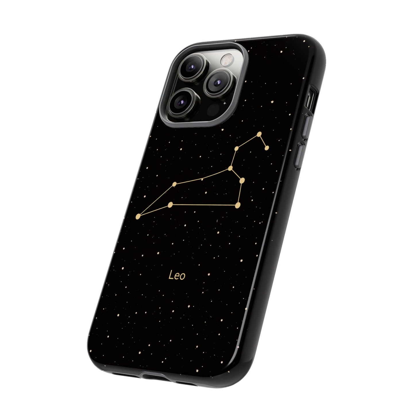 Leo Zodiac Constellation Phone Case – Luxe Gold Celestial Cover