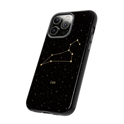 Leo Zodiac Constellation Phone Case – Luxe Gold Celestial Cover