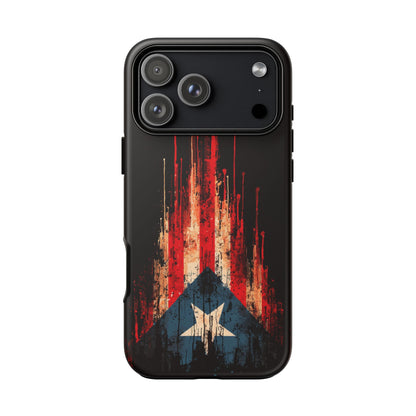 Puerto Rico Flag Phone Case | Distressed Puerto Rican Flag Tough Case | Boricua Pride Protective iPhone Samsung Cover