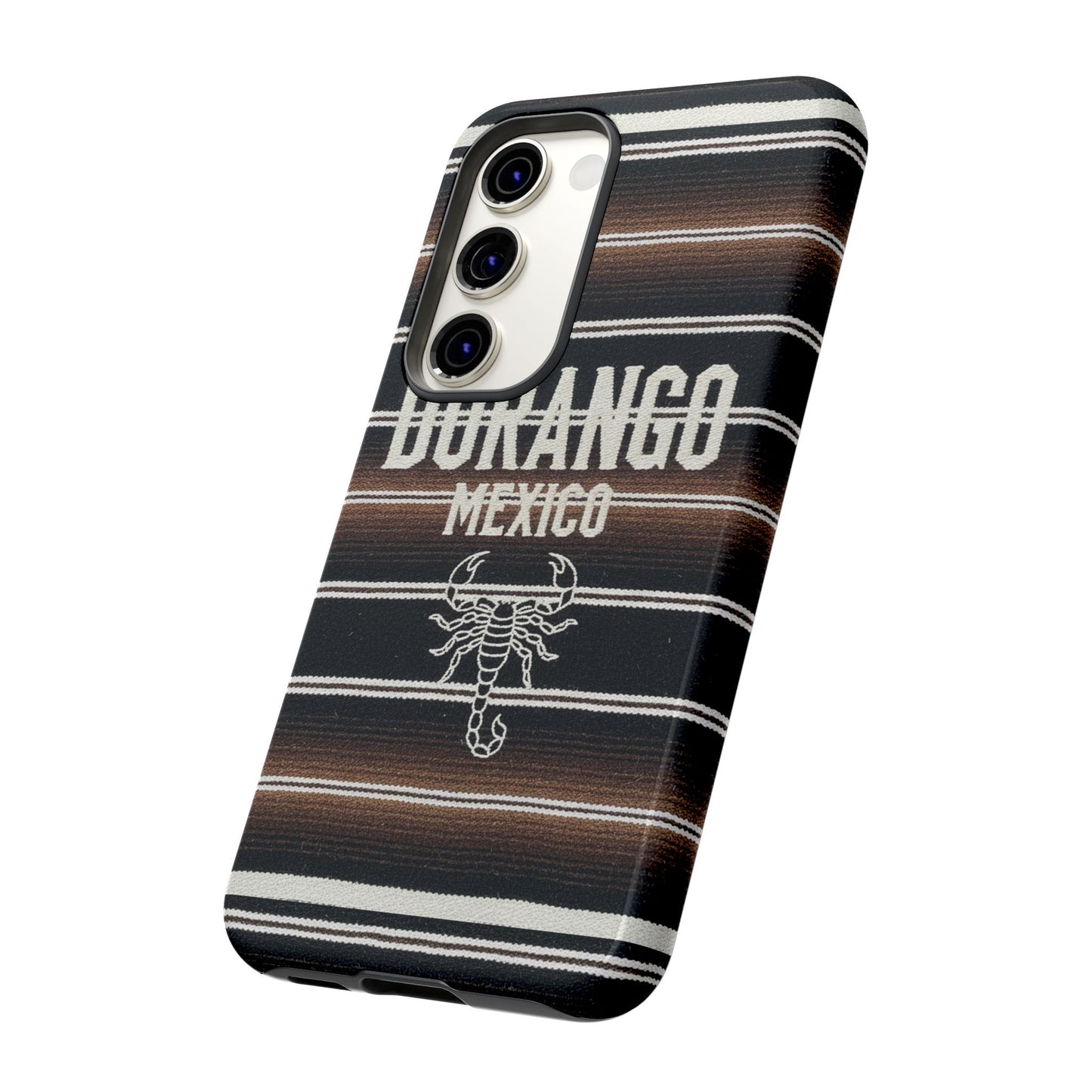 Durango Mexico Phone Case | Serape Scorpion Western Design | Mexican Heritage Tough Case for iPhone & Samsung