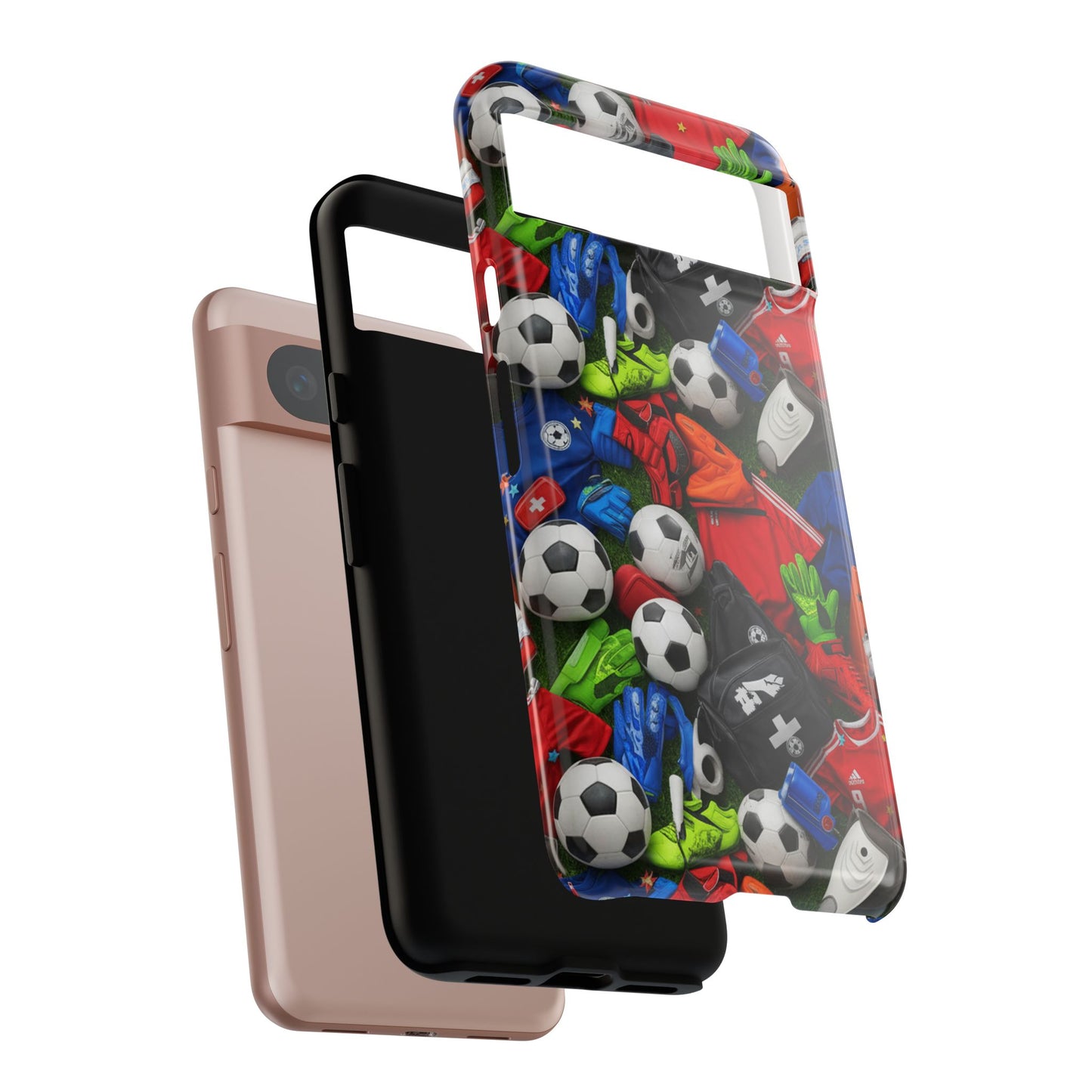 Soccer Ball Pattern Phone Case – Sports Fan Tough Protective Game Day Case