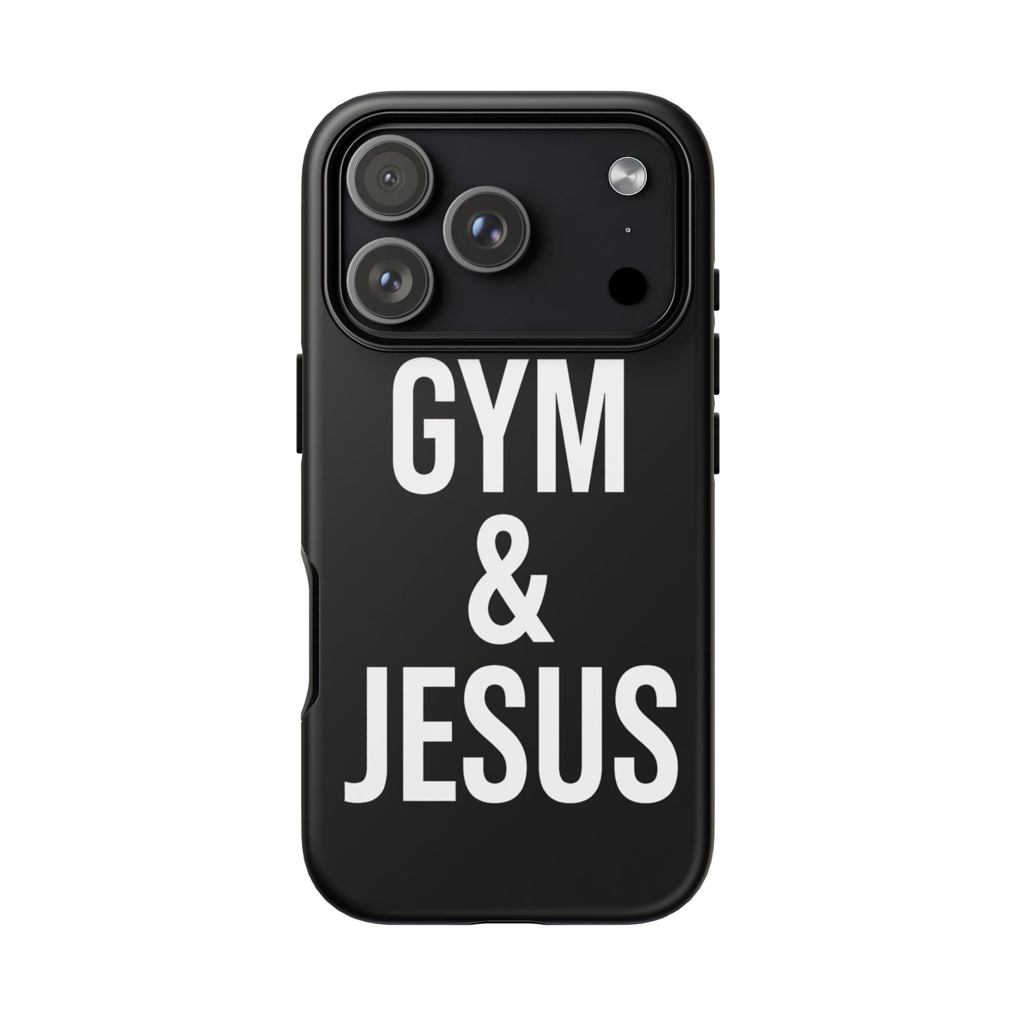 Gym & Jesus Phone Case Christian Faith Workout Gym Motivation Case