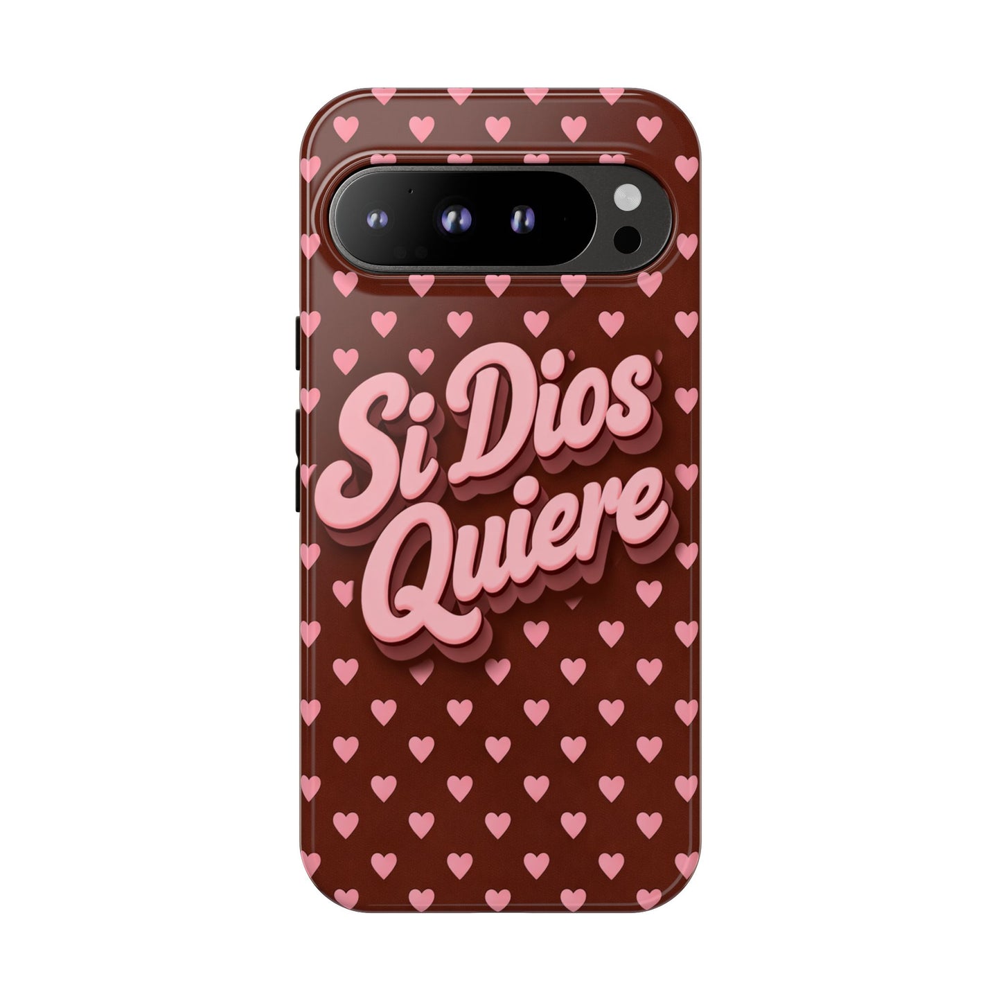Si Dios Quiere Phone Case Latina Aesthetic Pink Hearts iPhone Samsung