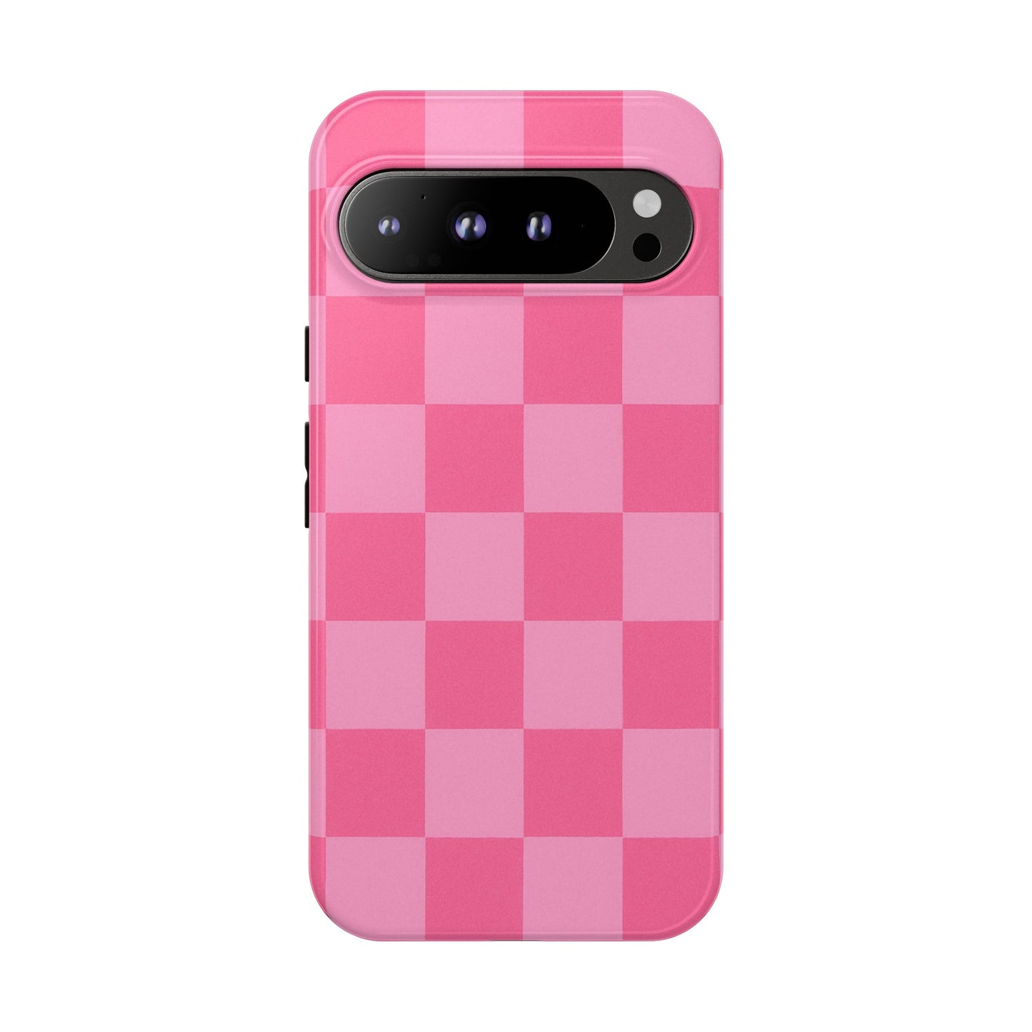 Pink Checkerboard Phone Case | Cute Aesthetic Checkered iPhone & Samsung Tough Case