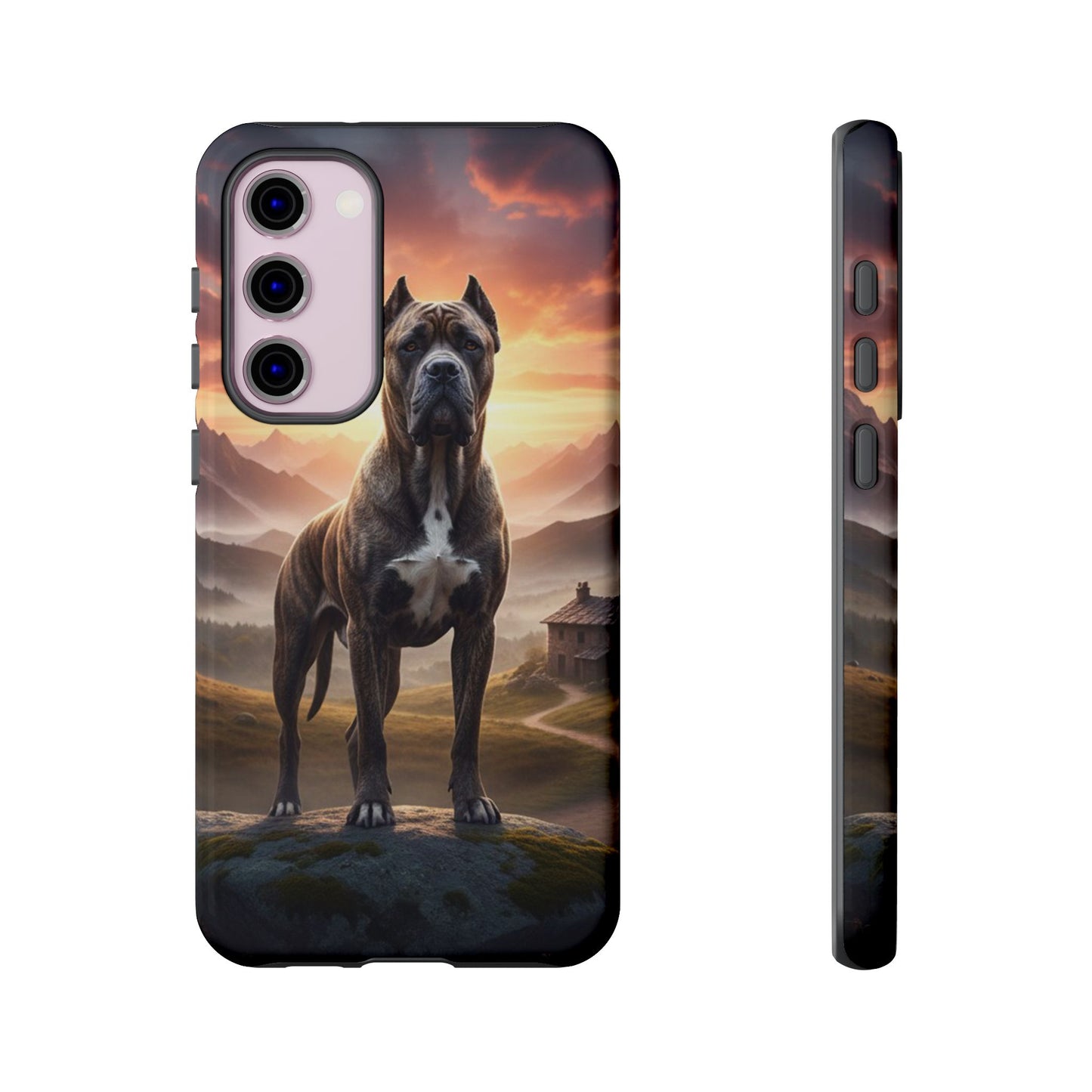 Cane Corso Phone Case – Guard Dog Sunset Tough Case (iPhone, Samsung, Pixel) | Dog Lover Gift