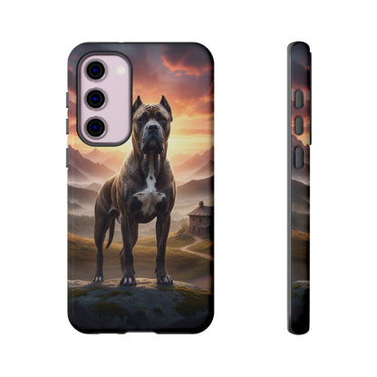 Cane Corso Phone Case – Guard Dog Sunset Tough Case (iPhone, Samsung, Pixel) | Dog Lover Gift