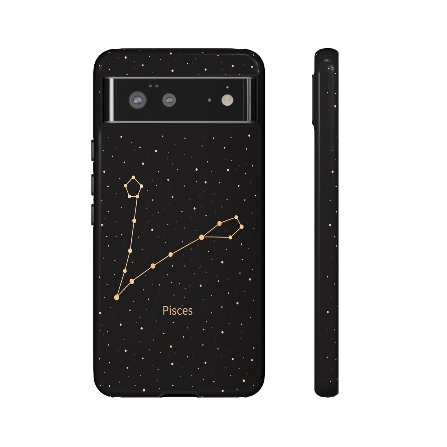 Pisces Zodiac Constellation Phone Case – Luxe Gold Celestial Cover