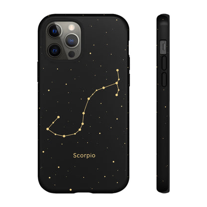 Scorpio Zodiac Constellation Phone Case – Luxe Gold Celestial Cover