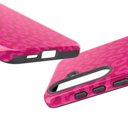 Hot Pink Leopard Print Phone Case – Bold Coquette Leopard Tough Case