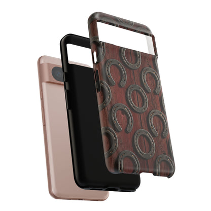 Rustic Horseshoe Western Phone Case – Cowboy Country Ranch Tough Case