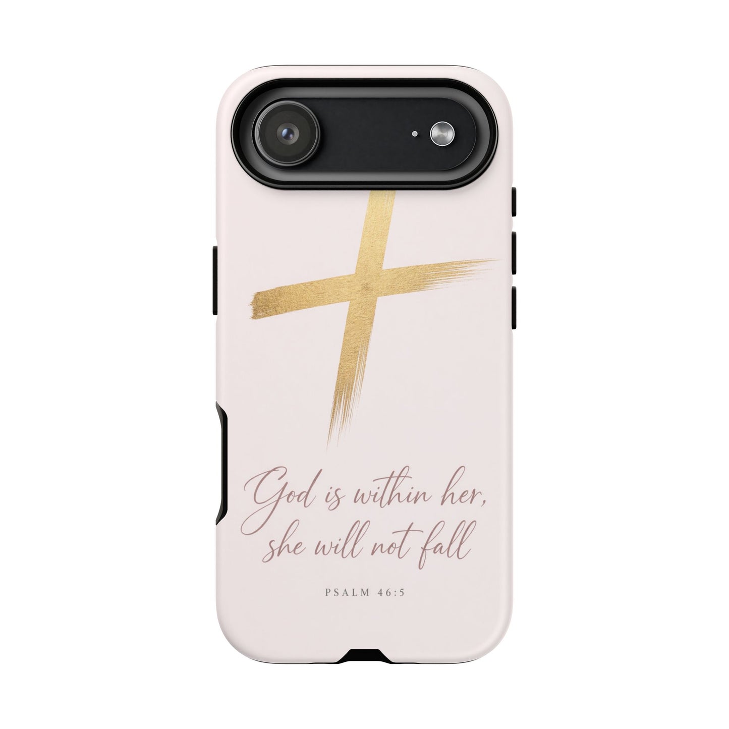 Psalm 46:5 God Is Within Her Christian Cross Phone Case Faith Gift