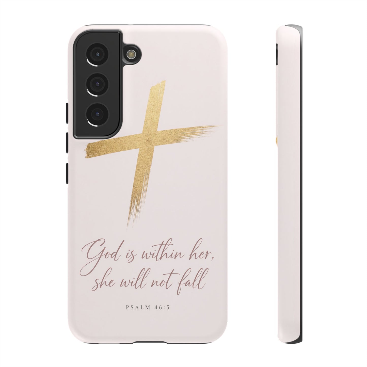 Psalm 46:5 God Is Within Her Christian Cross Phone Case Faith Gift