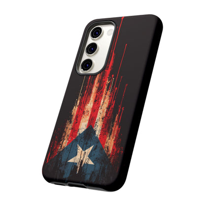 Puerto Rico Flag Phone Case | Distressed Puerto Rican Flag Tough Case | Boricua Pride Protective iPhone Samsung Cover