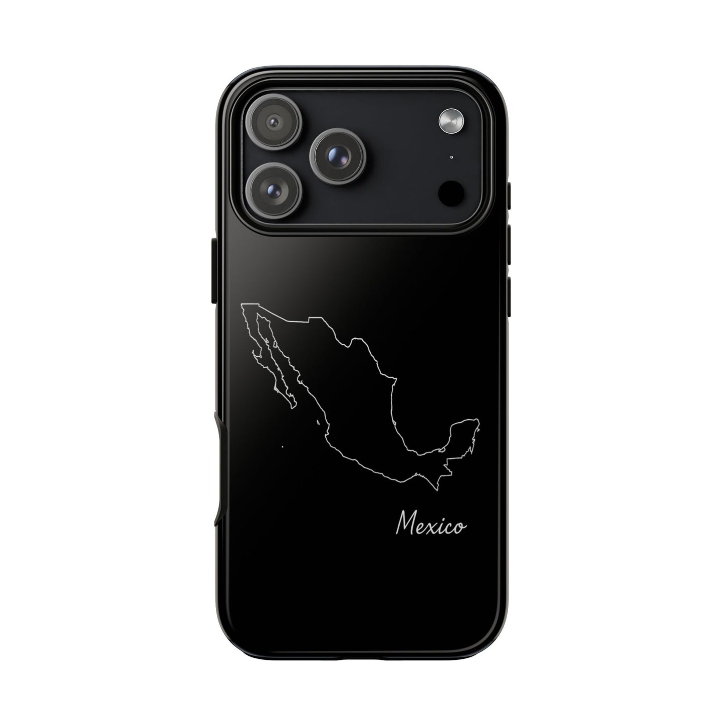 Mexico Outline Phone Case – Minimal Country Map Tough Case (iPhone, Samsung, Pixel)