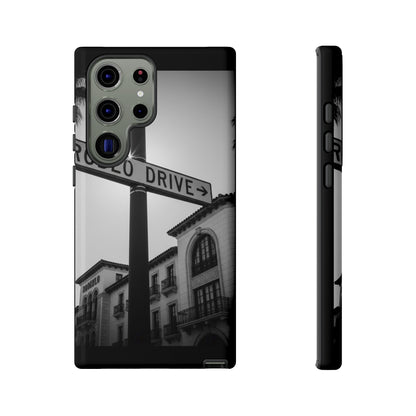 Rodeo Drive Phone Case | Los Angeles Aesthetic Black & White Photography | Luxury LA Street Tough Case for iPhone & Samsung