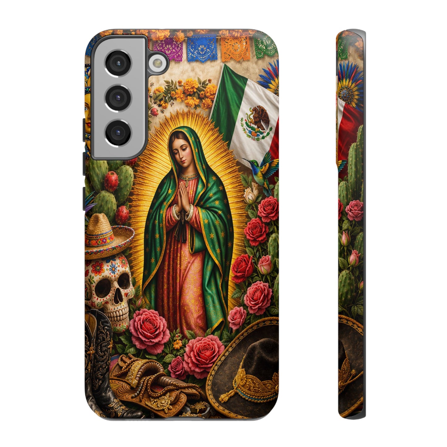 Virgen de Guadalupe Phone Case Mexican Floral iPhone Samsung Pixel Case