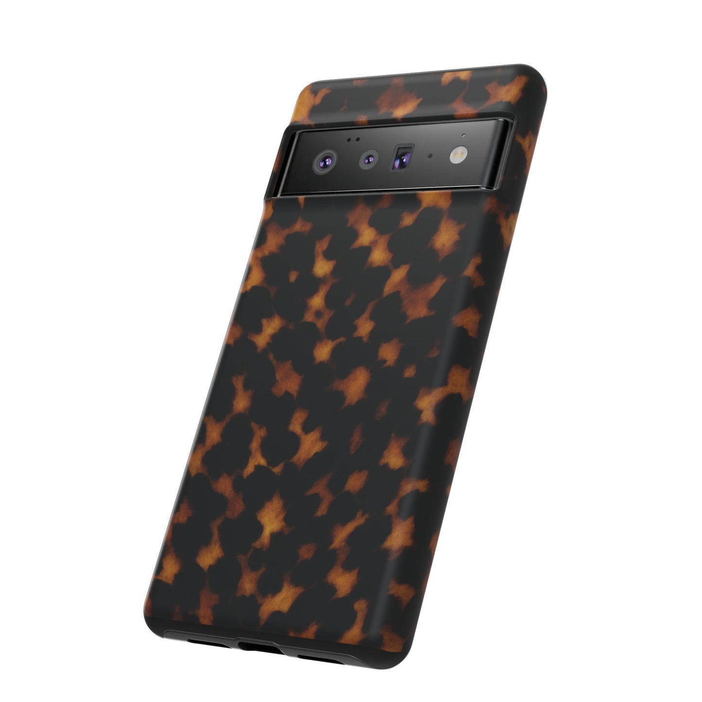 Tortoiseshell Pattern Tough Phone Case | Classic Leopard-Style Protective Cover