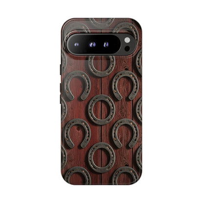 Rustic Horseshoe Western Phone Case – Cowboy Country Ranch Tough Case