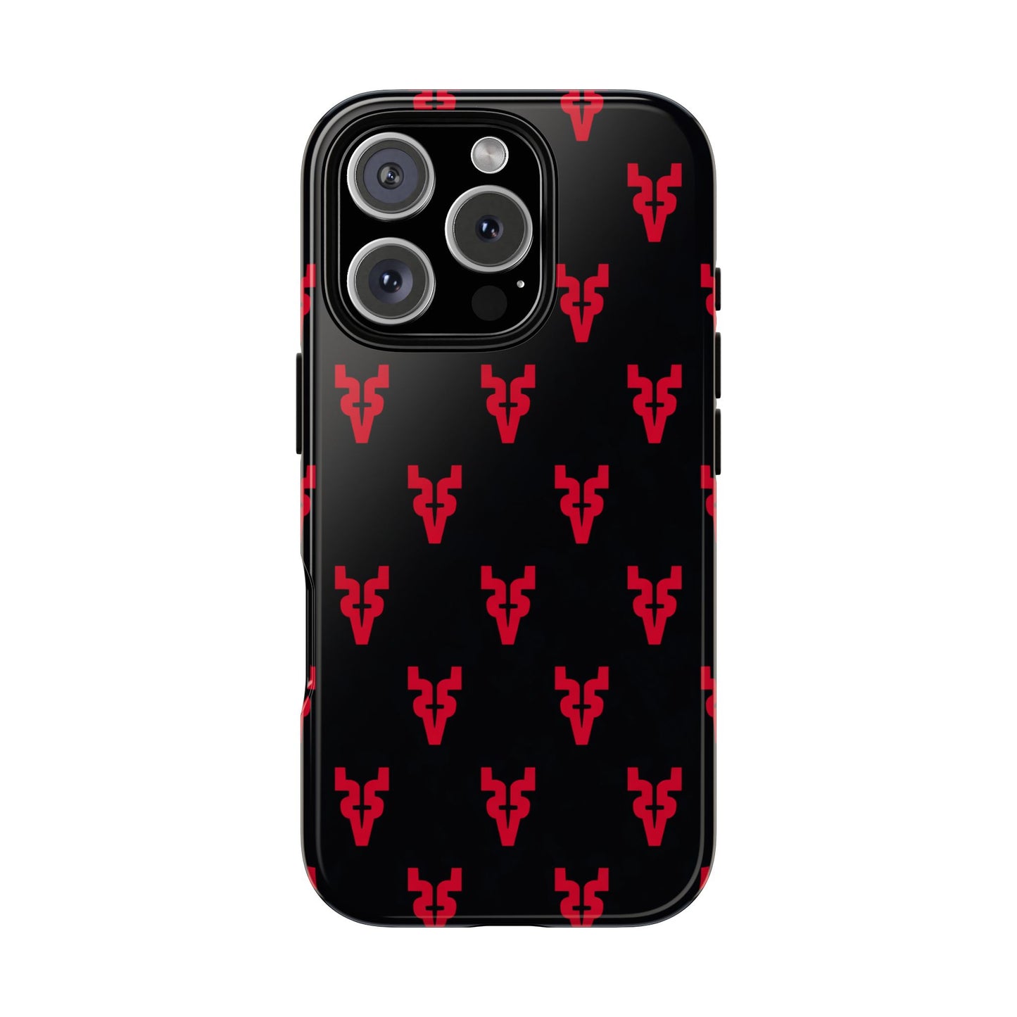 Mazatlán Bull Phone Case – Black Red Streetwear Tough Shockproof Cover