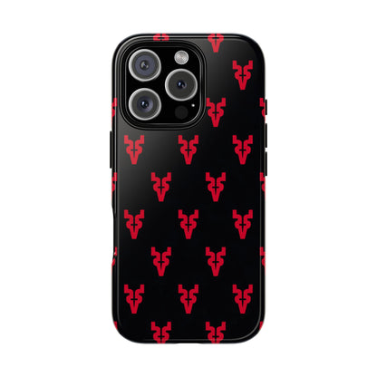 Mazatlán Bull Phone Case – Black Red Streetwear Tough Shockproof Cover